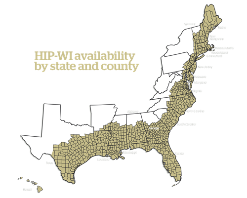 HIP-WI by state and county